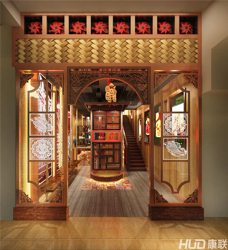 虾皇蒸霸餐厅设计-一楼门面效果图